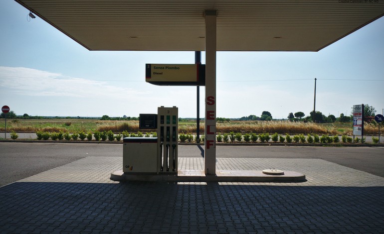 Tankował i odjeżdżał – został zatrzymany