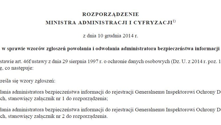 Czy muszę do 30 czerwca powołać Administratora Bezpieczeństwa Informacji?