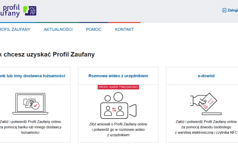 Rozwiązania z zakresu e-administracji zyskują dzięki pandemii. Teraz można znacznie łatwiej założyć profil zaufany